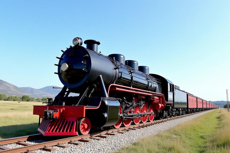 C57形蒸気機関車の復元後